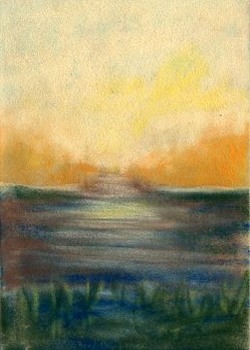 Sunrise On Crystal Lake  Audrey J Wilde Wausau WI pastel